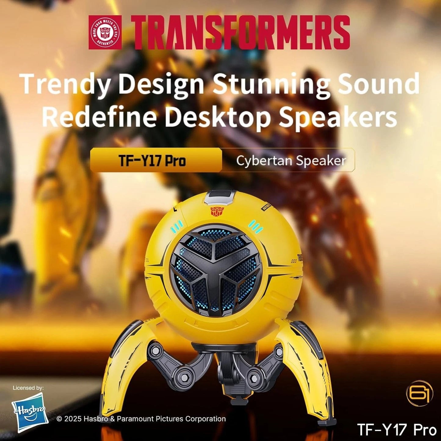 Mecha Bluetooth TWS Speaker with Detachable and Foldable Tripod