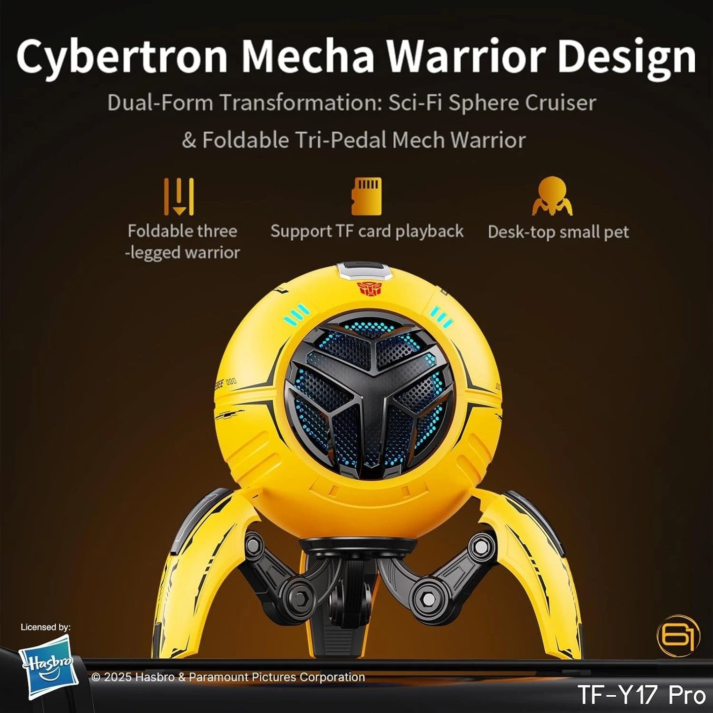 Mecha Bluetooth TWS Speaker with Detachable and Foldable Tripod