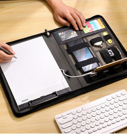 Executive Charging Portfolio – Wireless Power + A4 Organizer for Modern Work