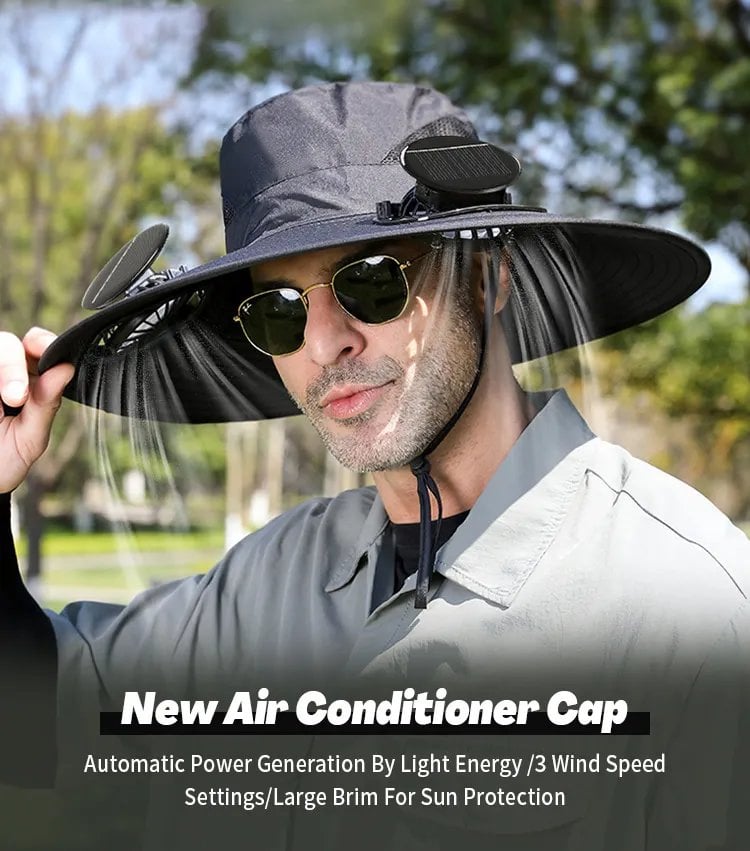 Outdoor Solar Fan Cap