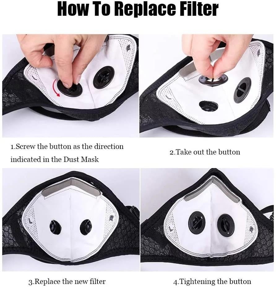 💖Reusable Carbon Filter Dust Mask – Built for Active Lifestyles