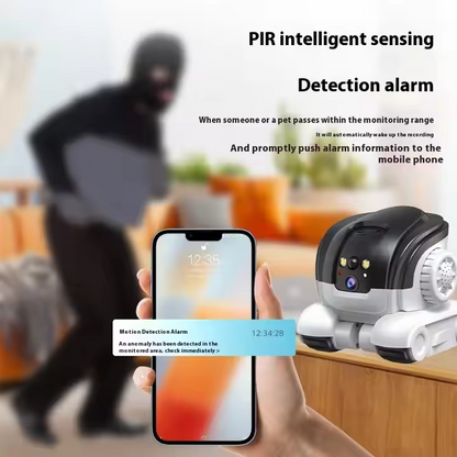 Patrol Buddy 360° Robot Camera – Pet Monitor with HD Night Vision & 2-Way Audio