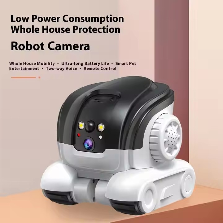 Patrol Buddy 360° Robot Camera – Pet Monitor with HD Night Vision & 2-Way Audio