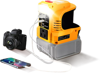 For Dewalt 20V 220W Power Inverter Generator To AC 110V/220V Modified Sine Wave