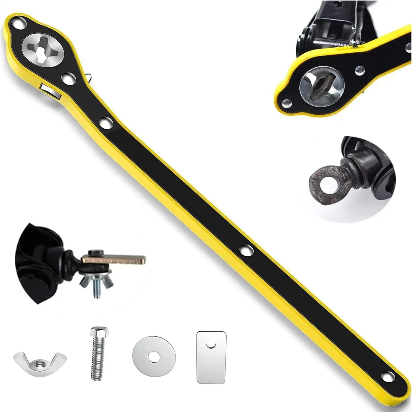 Auto Jack Ratchet Wrench of Labor-Saving Desigh, Car Jack and Lug Wrench, Handle Scissor Jack