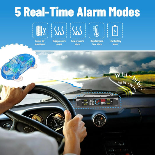 🎁Solar Powered Tire Pressure Monitoring System