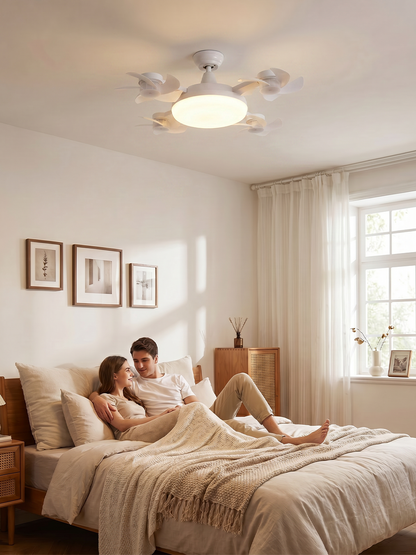 Foldable Socket Ceiling Fan Light