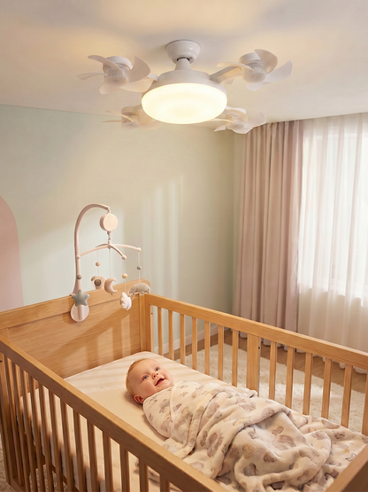 Foldable Socket Ceiling Fan Light