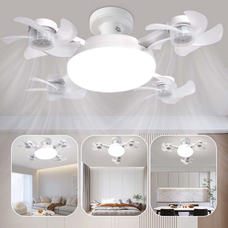 Foldable Socket Ceiling Fan Light