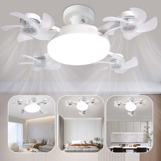 Foldable Socket Ceiling Fan Light