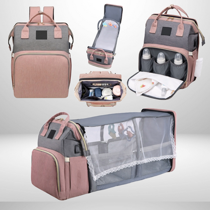 Diaper Bag with Crib Sleeper for Babies