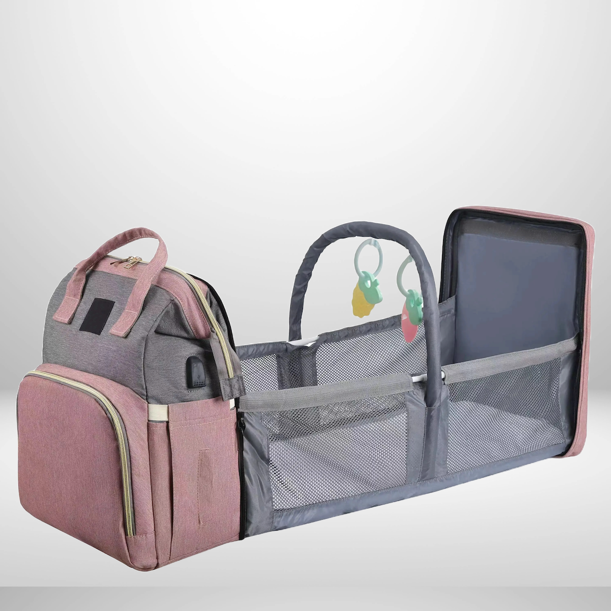Diaper Bag with Crib Sleeper for Babies