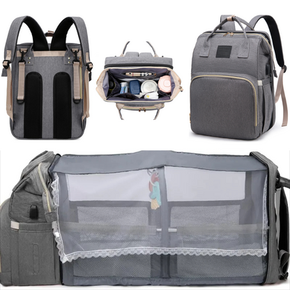 Diaper Bag with Crib Sleeper for Babies
