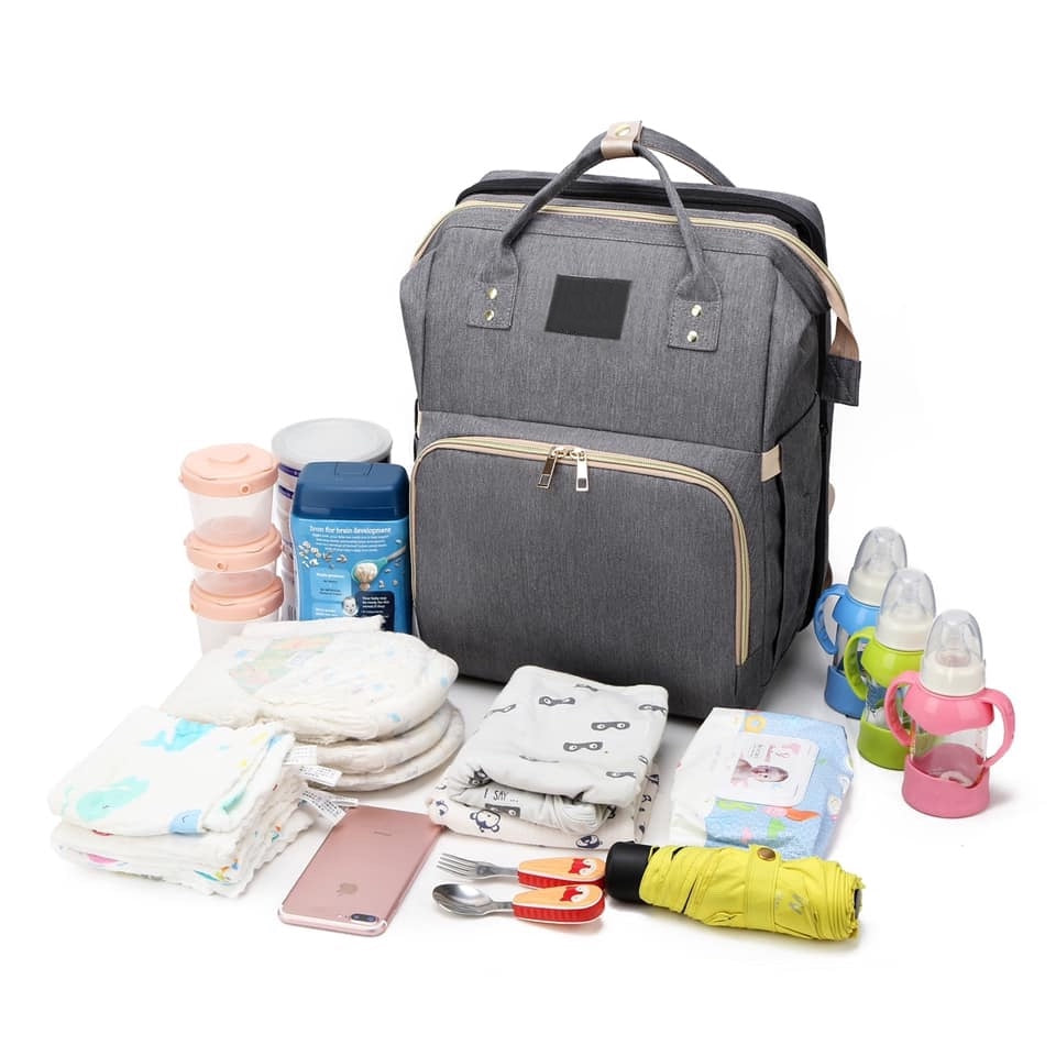 Diaper Bag with Crib Sleeper for Babies