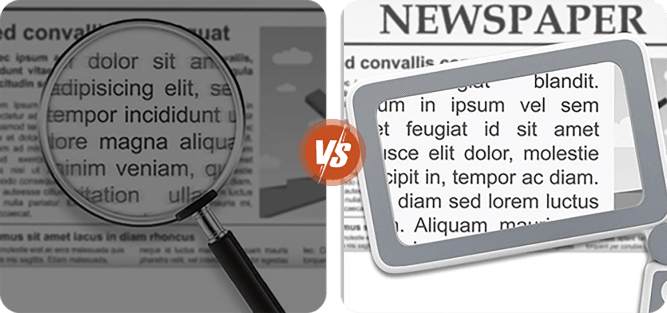 LED Rechargeable Square Magnifier