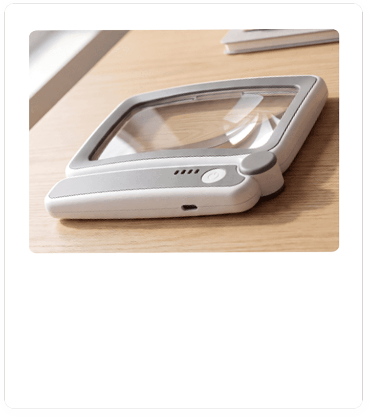 LED Rechargeable Square Magnifier
