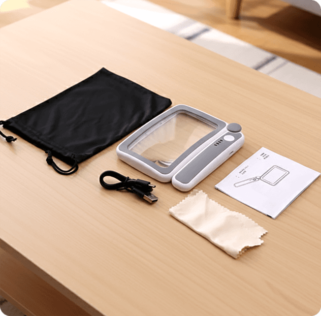 LED Rechargeable Square Magnifier