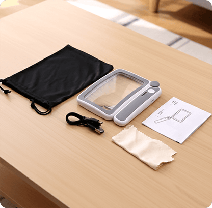 LED Rechargeable Square Magnifier