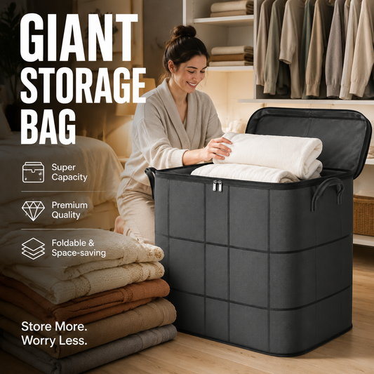 Giant storage bag – instantly enjoy a clean and organized home.