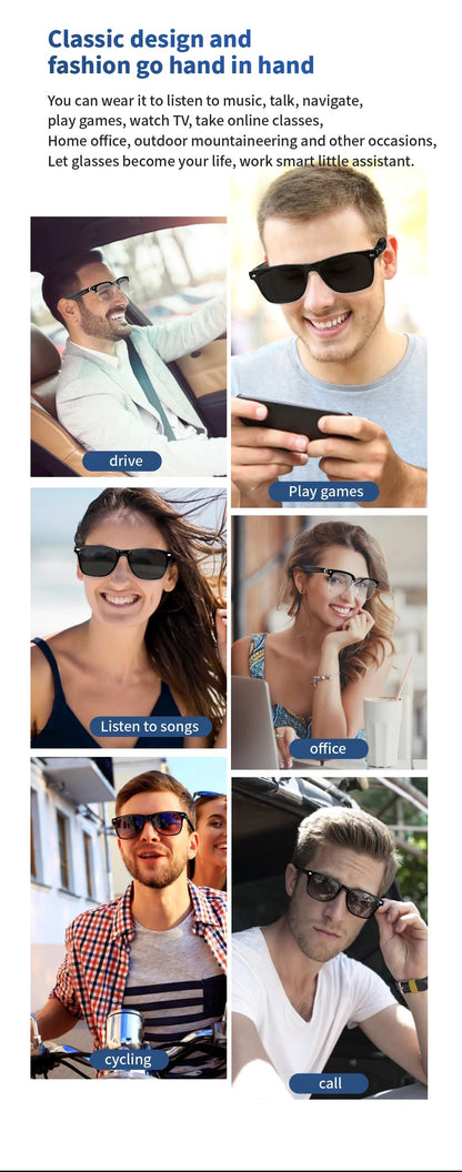 🔥✨Super Black Technology✨Smart Wireless Headphone Sunglasses
