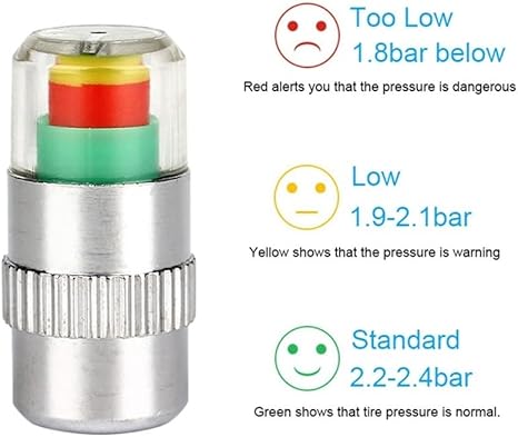 🔥4 Car Tire Pressure Monitor Valve Caps