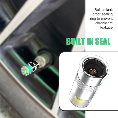 🔥4 Car Tire Pressure Monitor Valve Caps