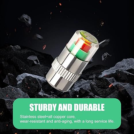 🔥4 Car Tire Pressure Monitor Valve Caps