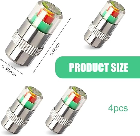 🔥4 Car Tire Pressure Monitor Valve Caps