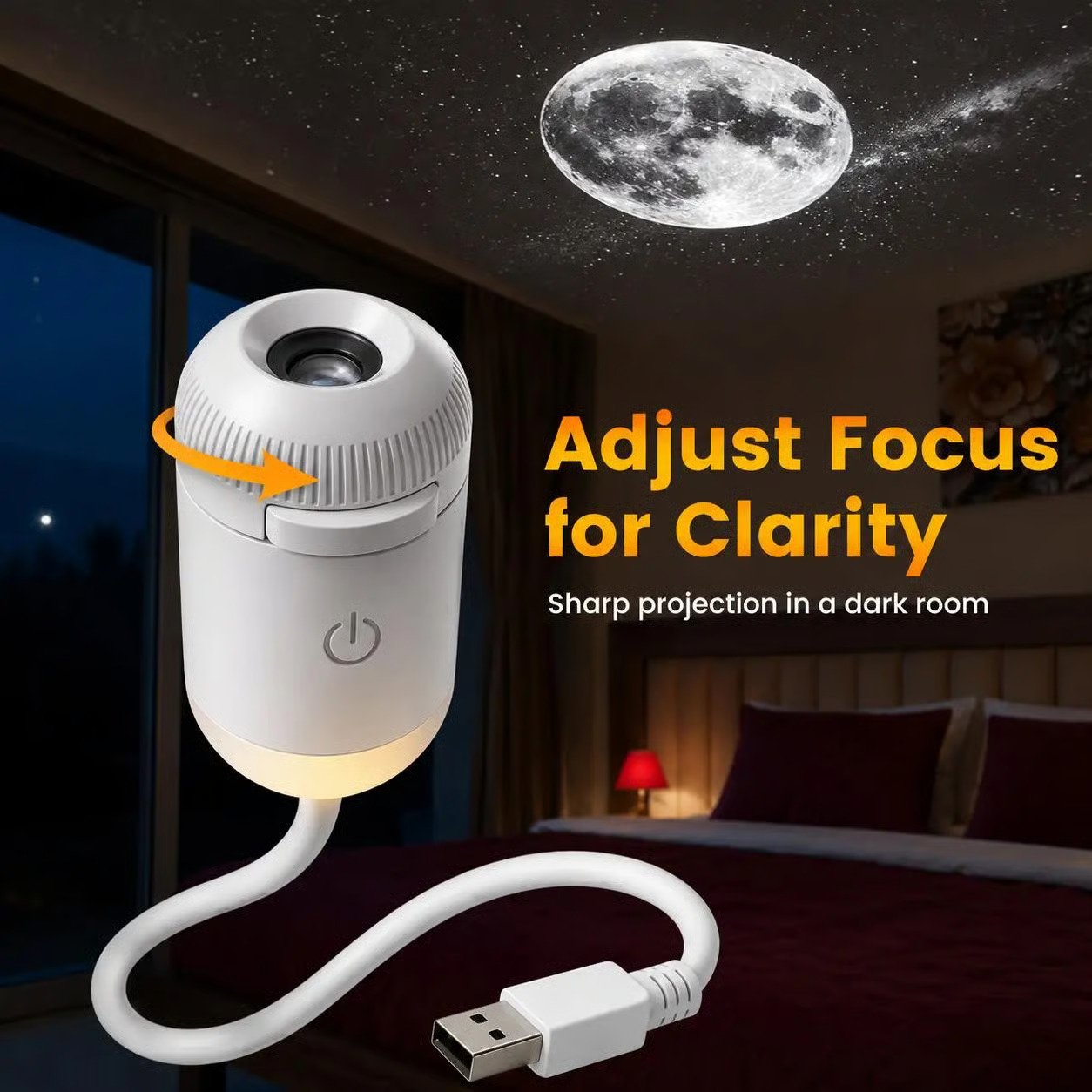 ✨ Plug-and-Play HD Star Projector