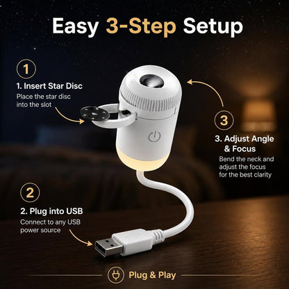 ✨ Plug-and-Play HD Star Projector