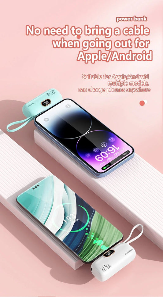 🎉⏰5000mAh Mini Portable Charger Power Bank for phone🔋
