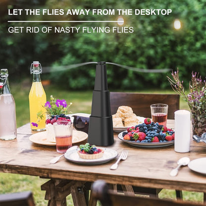 🪰Portable Telescoping Table Fan for Outdoor Dining – Keeps Your Food Fly-Free❌