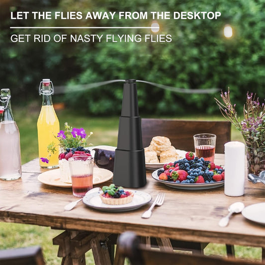 🪰Portable Telescoping Table Fan for Outdoor Dining – Keeps Your Food Fly-Free❌