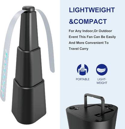 🪰Portable Telescoping Table Fan for Outdoor Dining – Keeps Your Food Fly-Free❌