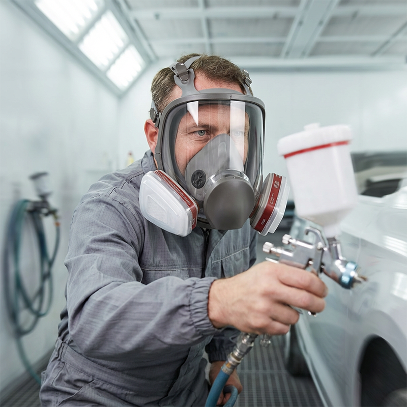 Full Face Respirator Mask with Efficient Filtration System