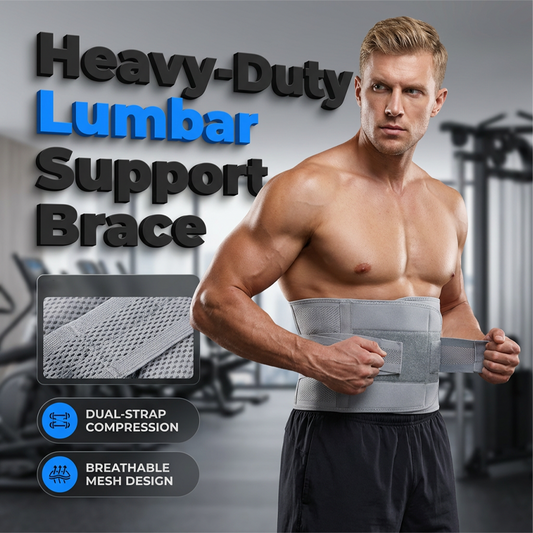 🩹Dual-Strap Compression Back Brace with Removable Support Stays