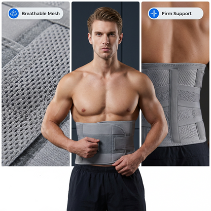 🩹Dual-Strap Compression Back Brace with Removable Support Stays