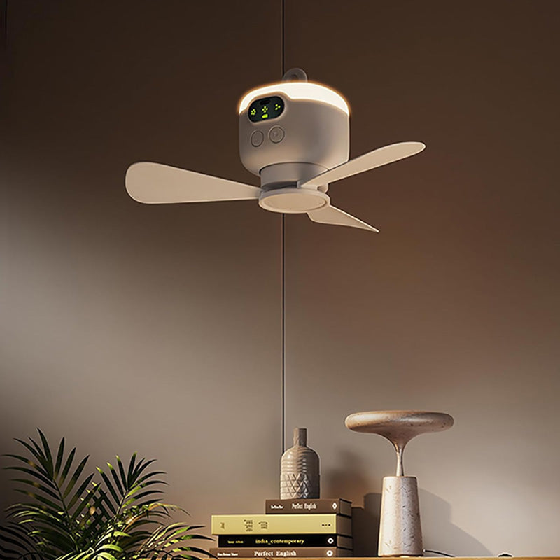Portable Camping Fan with LED Light