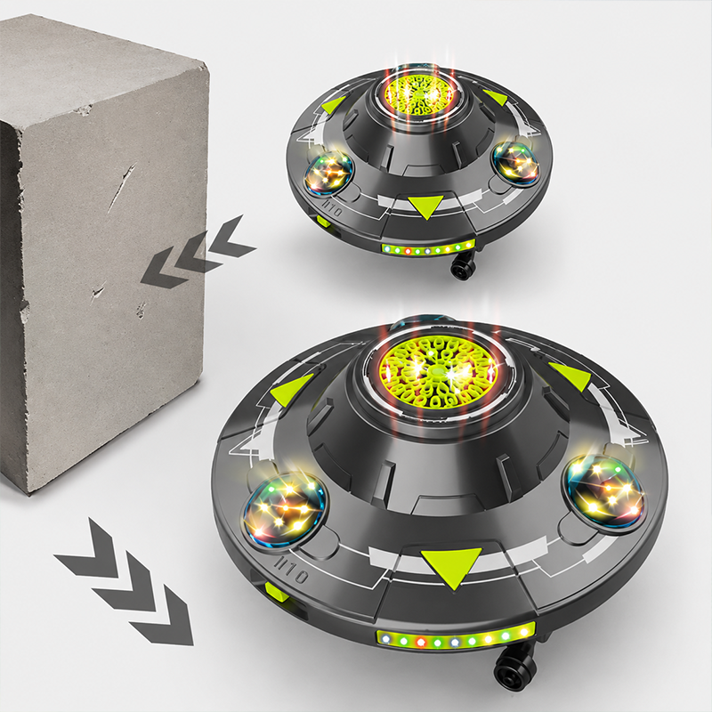 🛸 SMART ROTATING UFO BUBBLE MACHINE — 360° Auto-Rotation