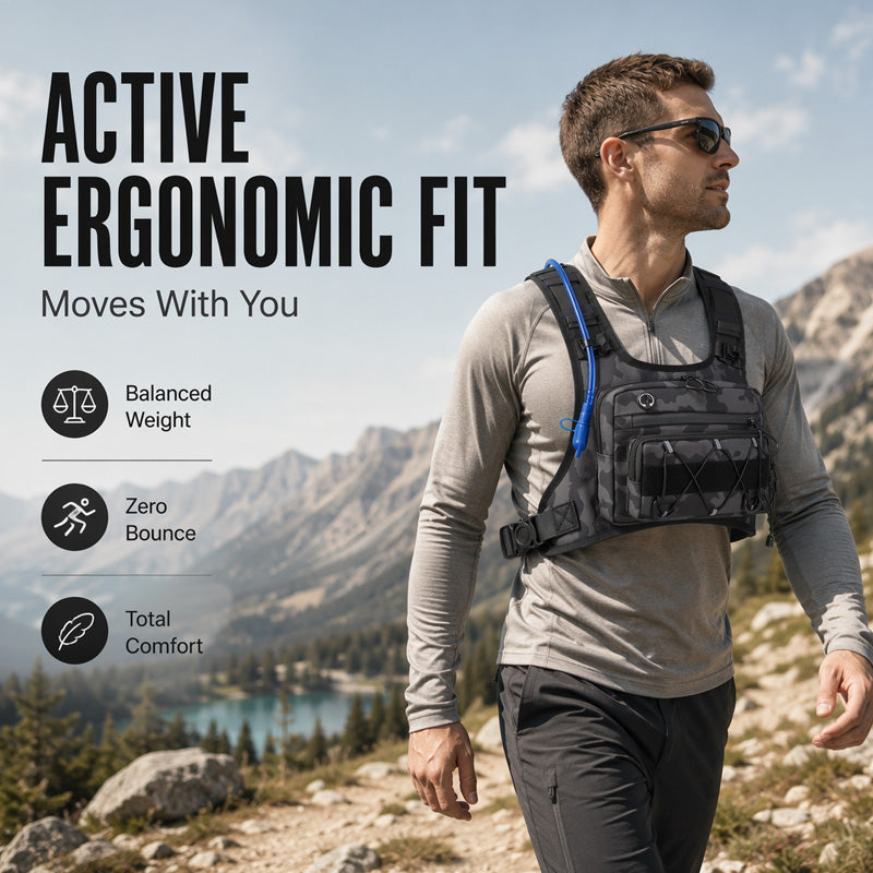 🚴 Chest Bag Hydration Ready Cycling Vest for Men