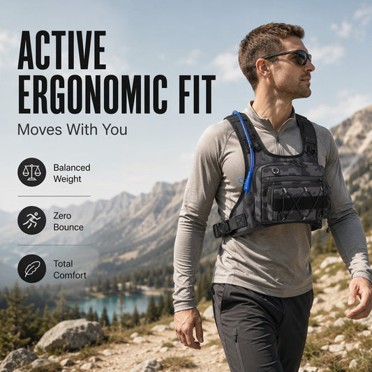 🚴 Chest Bag Hydration Ready Cycling Vest for Men
