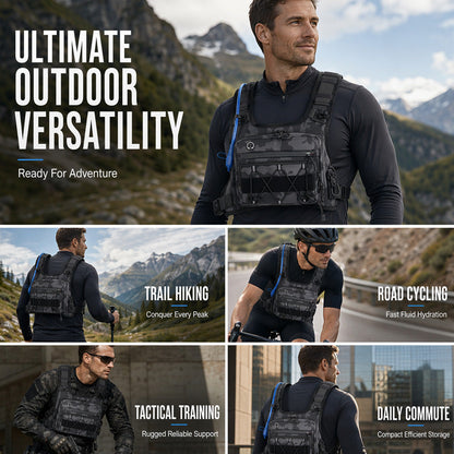 🚴 Chest Bag Hydration Ready Cycling Vest for Men
