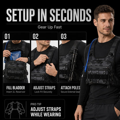 🚴 Chest Bag Hydration Ready Cycling Vest for Men