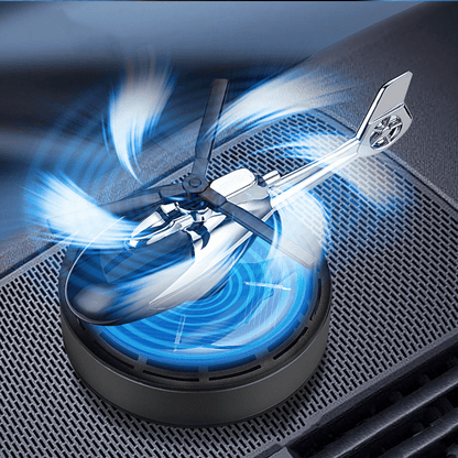 ⏰ Metal Solar Helicopter Air Freshener – Rotating blades