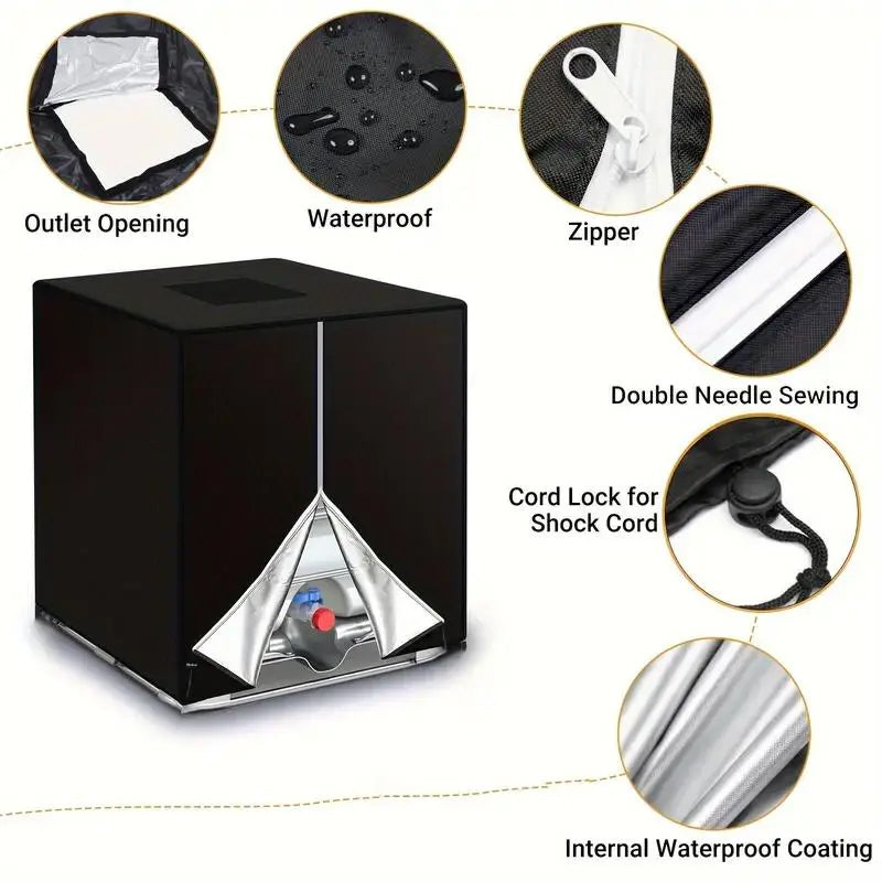 ✨ Waterproof IBC Tote Cover – Heavy-Duty, UV-Blocking, Secure Fit ⛈️