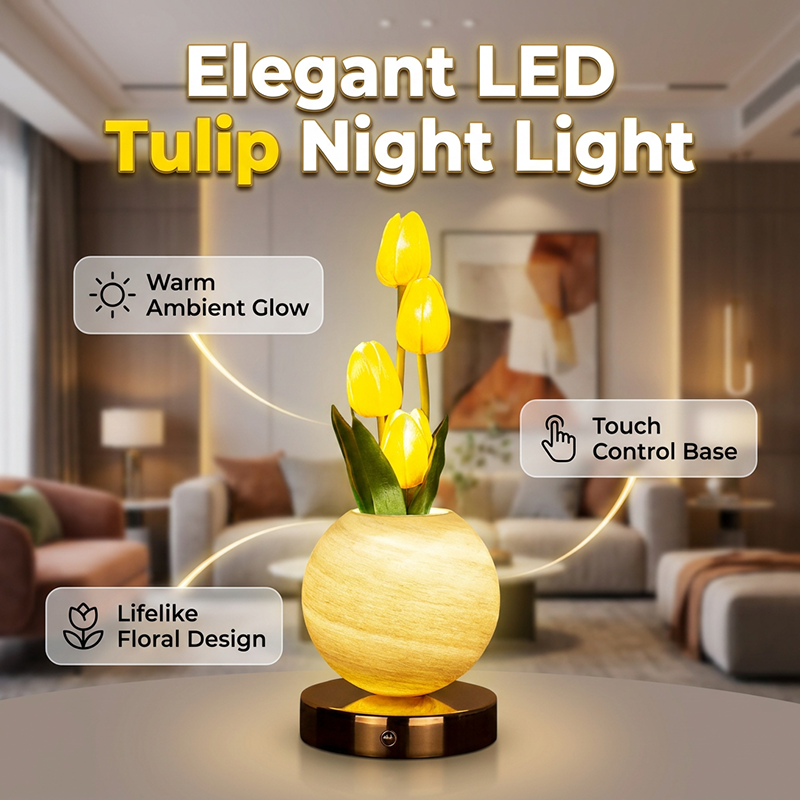 Decorative LED Tulip Night Light
