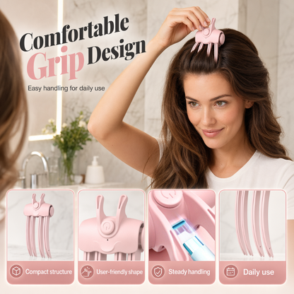 Wireless Heated Volumizing Root Lift Clip, Portable Travel Hair Styling Tool for Flat Fine Hair