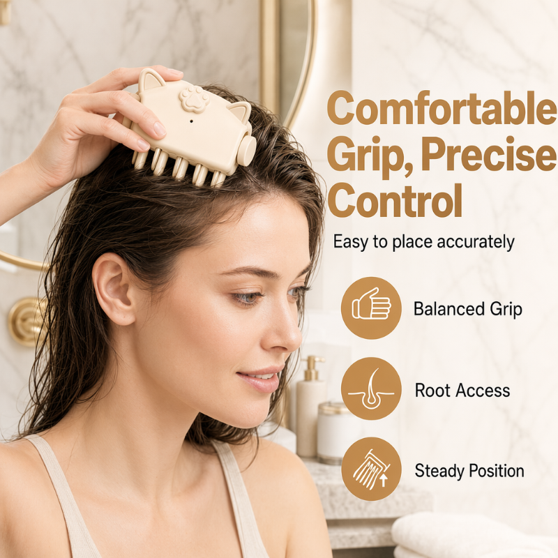 Wireless Heated Volumizing Root Lift Clip, Portable Travel Hair Styling Tool for Flat Fine Hair