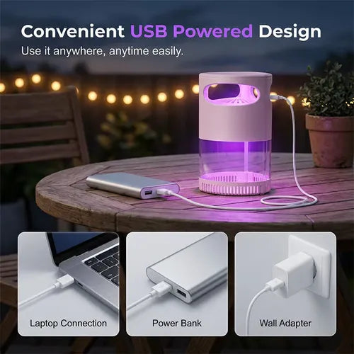 🦟 UV Mosquito Killer Lamp – quiet, USB, chemical-free