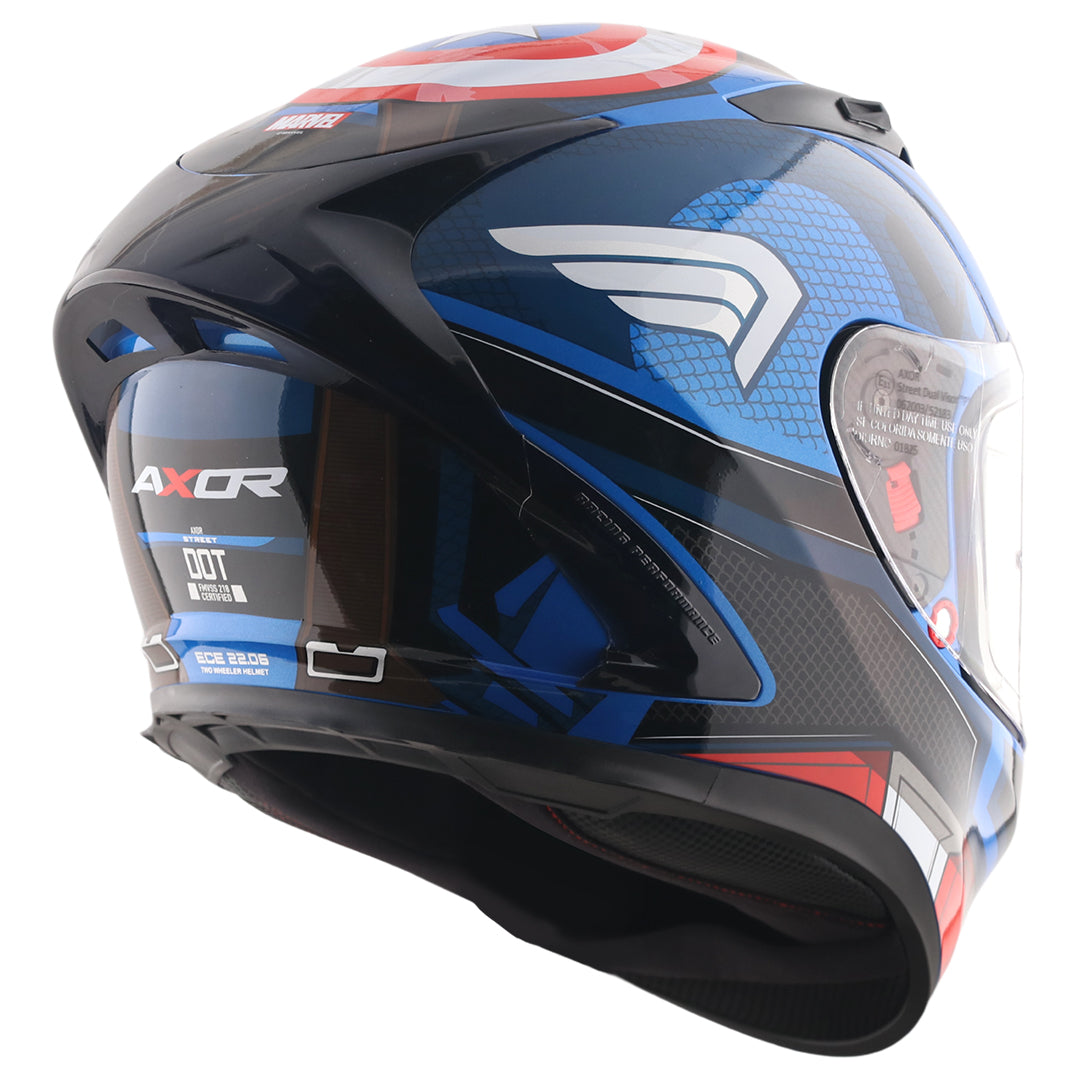 Street Marvel Captain America Helmet